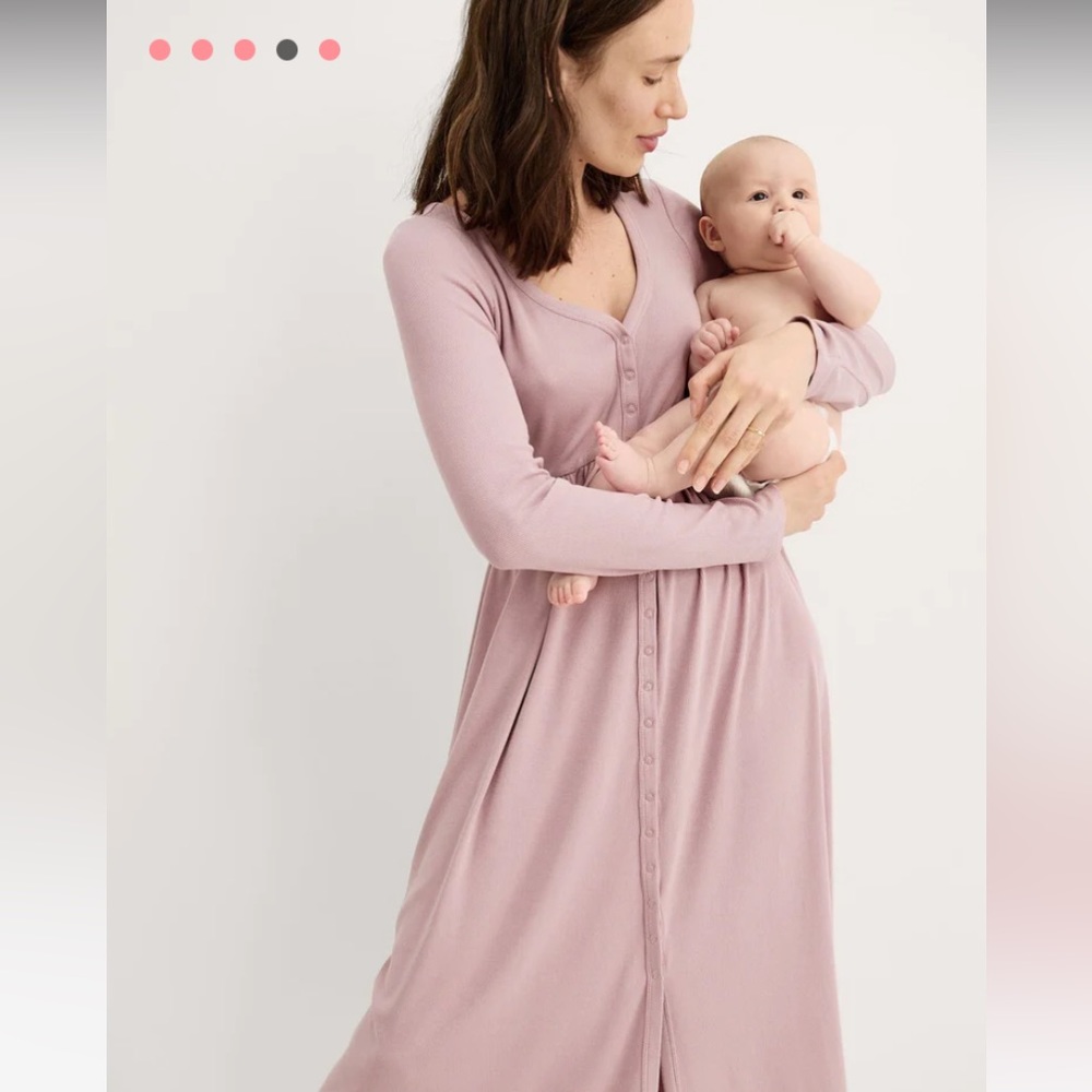 Hatch Softest Rib Nursing Dress Size Small